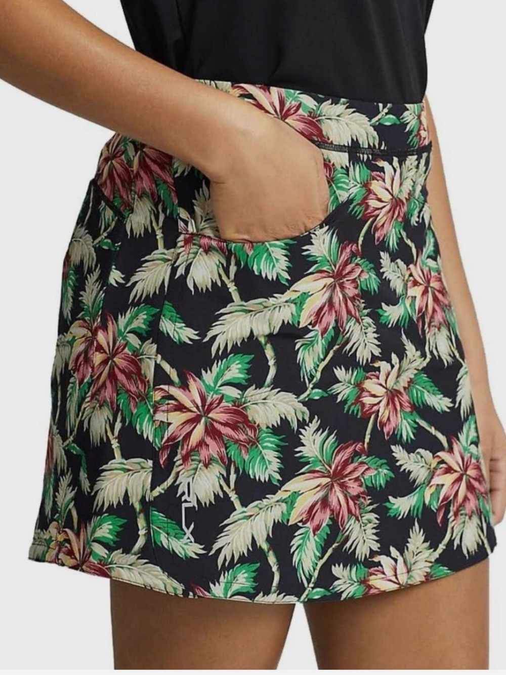 RALPH LAUREN RLX Golf Aim Tropical Bamboo Floral Skort Skirt Womens Small